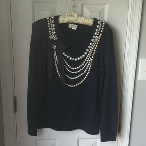 Kate spade sweater with pearl detail